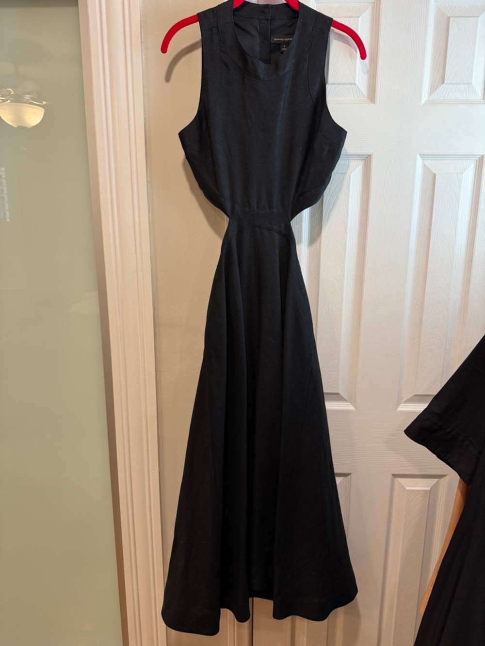 Banana Republic Black Sleeveless Cutout Dress